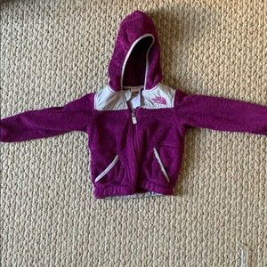 Purple girls’ north face fleece